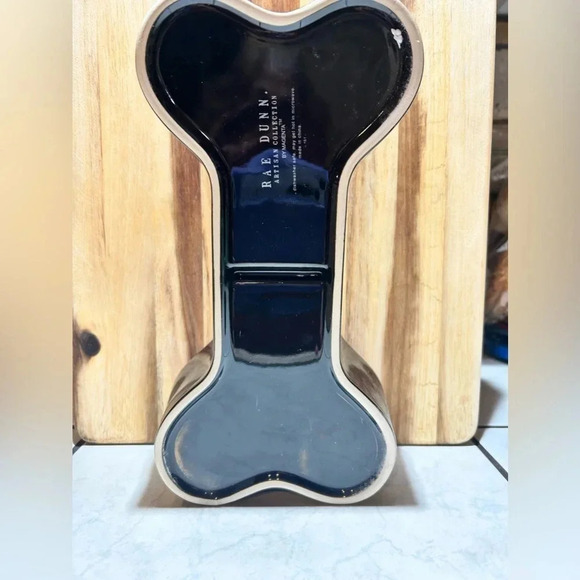 Rae Dunn Artisan Collection bon appetit dog bone shaped dog bowl. Brand new!! - Picture 3 of 5